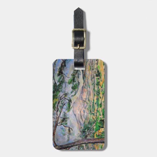 ポールセザンヌ – モンサントビクトワールとラージパイン ラゲッジタグ (正面縦)
