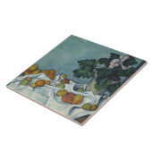 ポールセザンヌ – リンゴとポットの静物詩 タイル (側面)