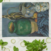 ポールセザンヌ – リンゴを使った静物詩 キッチンタオル (折り畳み)