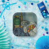 ポールセザンヌ – リンゴを使った静物詩 ペーパープレート (パーティー)