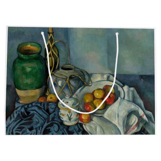 ポールセザンヌ – リンゴを使った静物詩 ラージペーパーバッグ (裏面)