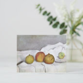 ポールセザンヌ |布にフルーツ, c.1890 ポストカード (スタンド正面)