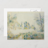 ポールセザンヌ – 木々の水辺 ポストカード (正面/裏面)