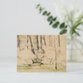 ポールセザンヌ – 森の中 ポストカード (スタンド正面)