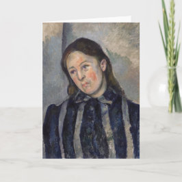 ポールセザンヌ – 緩んだ髪とセザンヌ夫人 カード