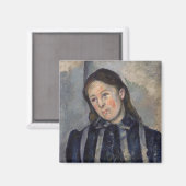 ポールセザンヌ – 緩んだ髪とセザンヌ夫人 マグネット (正面/裏面)