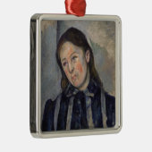 ポールセザンヌ – 緩んだ髪とセザンヌ夫人 メタルオーナメント (右)