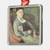 ポールセザンヌ|肘掛け椅子、cの芸術家の妻 メタルオーナメント (左)