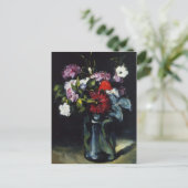 ポールセザンヌ – 花瓶の中の花 ポストカード (スタンド正面)