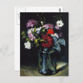 ポールセザンヌ – 花瓶の中の花 ポストカード (正面/裏面)