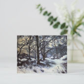 ポールセザンヌ – 融解する雪。フォンテーヌブロー ポストカード (スタンド正面)