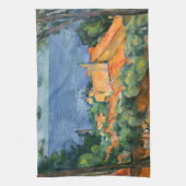 ポールセザンヌ – 赤い屋根とエスタケ キッチンタオル (縦)