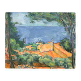 ポールセザンヌ – 赤い屋根とエスタケ メタルプリント