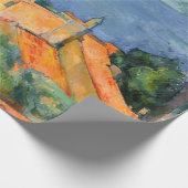 ポールセザンヌ – 赤い屋根とエスタケ ラッピングペーパー (角)