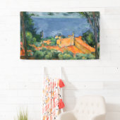 ポールセザンヌ – 赤い屋根とエスタケ 横断幕 (インサイチュ)