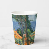 ポールセザンヌ – 赤い屋根とエスタケ 紙コップ (左)