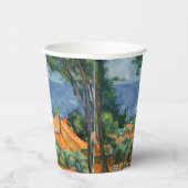 ポールセザンヌ – 赤い屋根とエスタケ 紙コップ (右)