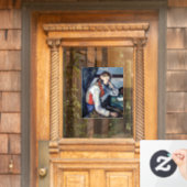 ポールセザンヌ – 赤ベストの少年 ウィンドウサイン (ホームデコレーション)