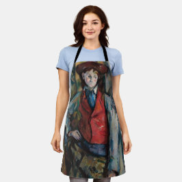 ポールセザンヌ – 赤ベストの少年 エプロン
