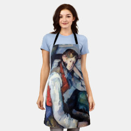 ポールセザンヌ – 赤ベストの少年 エプロン
