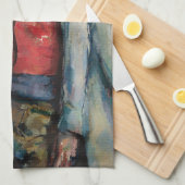 ポールセザンヌ – 赤ベストの少年 キッチンタオル (四つ折り)