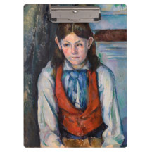 ポールセザンヌ – 赤ベストの少年