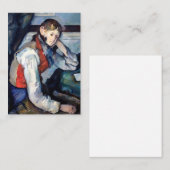 ポールセザンヌ – 赤ベストの少年 ノートカード (正面/裏面)