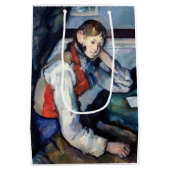 ポールセザンヌ – 赤ベストの少年 ミディアムペーパーバッグ (裏面)