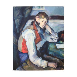 ポールセザンヌ – 赤ベストの少年 メタルプリント