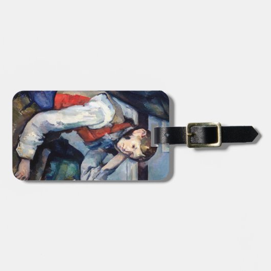 ポールセザンヌ – 赤ベストの少年 ラゲッジタグ (正面横)