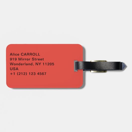 ポールセザンヌ – 赤ベストの少年 ラゲッジタグ (裏面横)