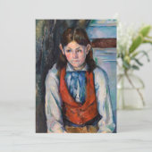 ポールセザンヌ – 赤ベストの少年 招待状 (スタンド正面)