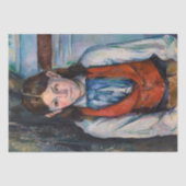 ポールセザンヌ – 赤ベストの少年 薄葉紙 (正面)