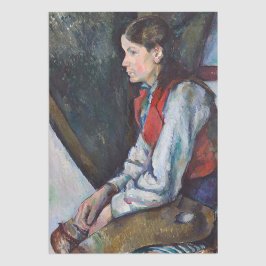 ポールセザンヌ – 赤ベストの少年 薄葉紙