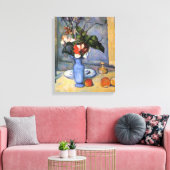 ポールセザンヌ – 青い花瓶を持つ静物詩 キャンバスプリント (インサイチュ (リビング))