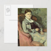 ポールセザンヌ | ArmchairのArtist's Wife, c ポストカード (正面/裏面)