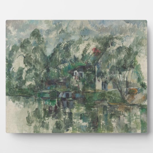 ポールセザンヌ | At the Water's Edge, c.1890 (油o) フォトプラーク (正面)