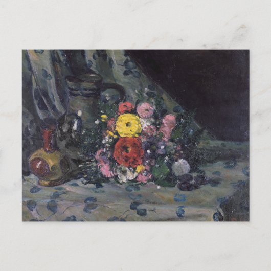 ポールセザンヌ | Bouquet of Yellow Dahlias, c.1873 ポストカード (正面)