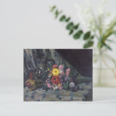 ポールセザンヌ | Bouquet of Yellow Dahlias, c.1873 ポストカード (スタンド正面)