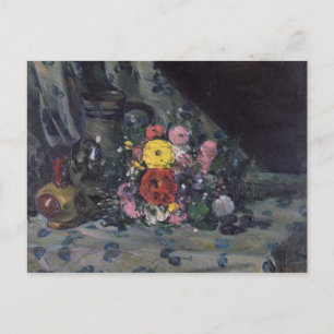 ポールセザンヌ Bouquet of Yellow Dahlias, c.1873 ポストカード