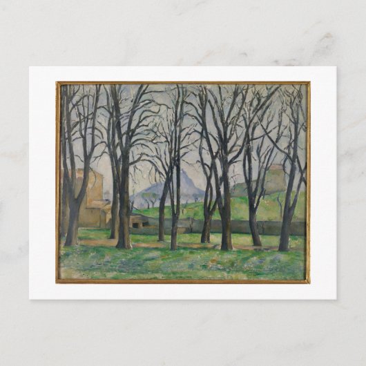 ポールセザンヌ Chestnut Trees at Jas de Bouffan, c ポストカード (正面)