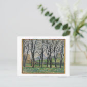 ポールセザンヌ Chestnut Trees at Jas de Bouffan, c ポストカード (スタンド正面)
