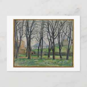 ポールセザンヌ Chestnut Trees at Jas de Bouffan, c ポストカード