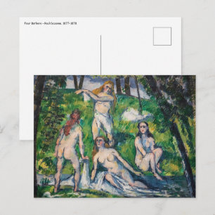 ポールセザンヌ- Four Bather ポストカード