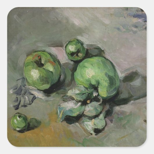 ポールセザンヌ | Green Apple, c.1872-73 スクエアシール (正面)