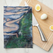 ポールセザンヌ- Group of Bather キッチンタオル (四つ折り)