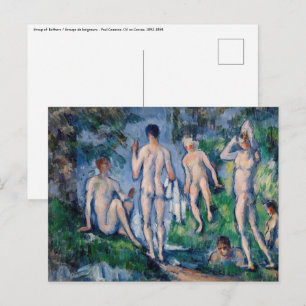 ポールセザンヌ- Group of Bather ポストカード