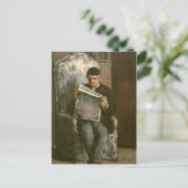 ポールセザンヌ| "L'�のv�を読んでいる芸術家の父 ポストカード (スタンド正面)