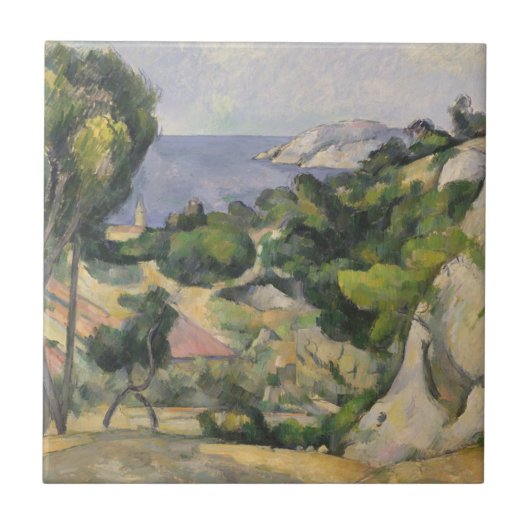 ポールセザンヌ| L'Estaque タイル (正面)
