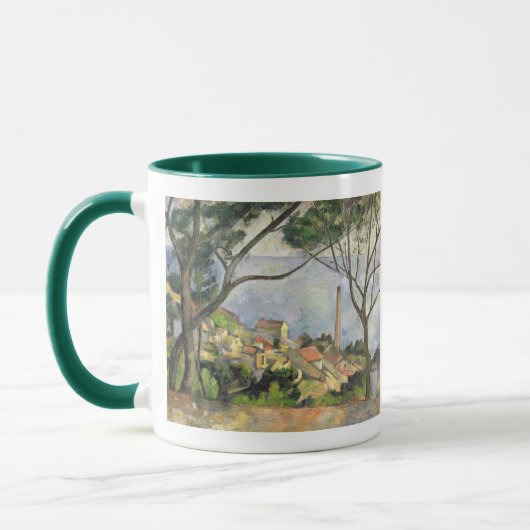 ポールセザンヌ| l'Estaque 1878年の海 マグカップ (左)